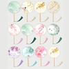 Chinese Fan with Pendant Handhelds Inks Painting Fan Tassels Round Silk Fan