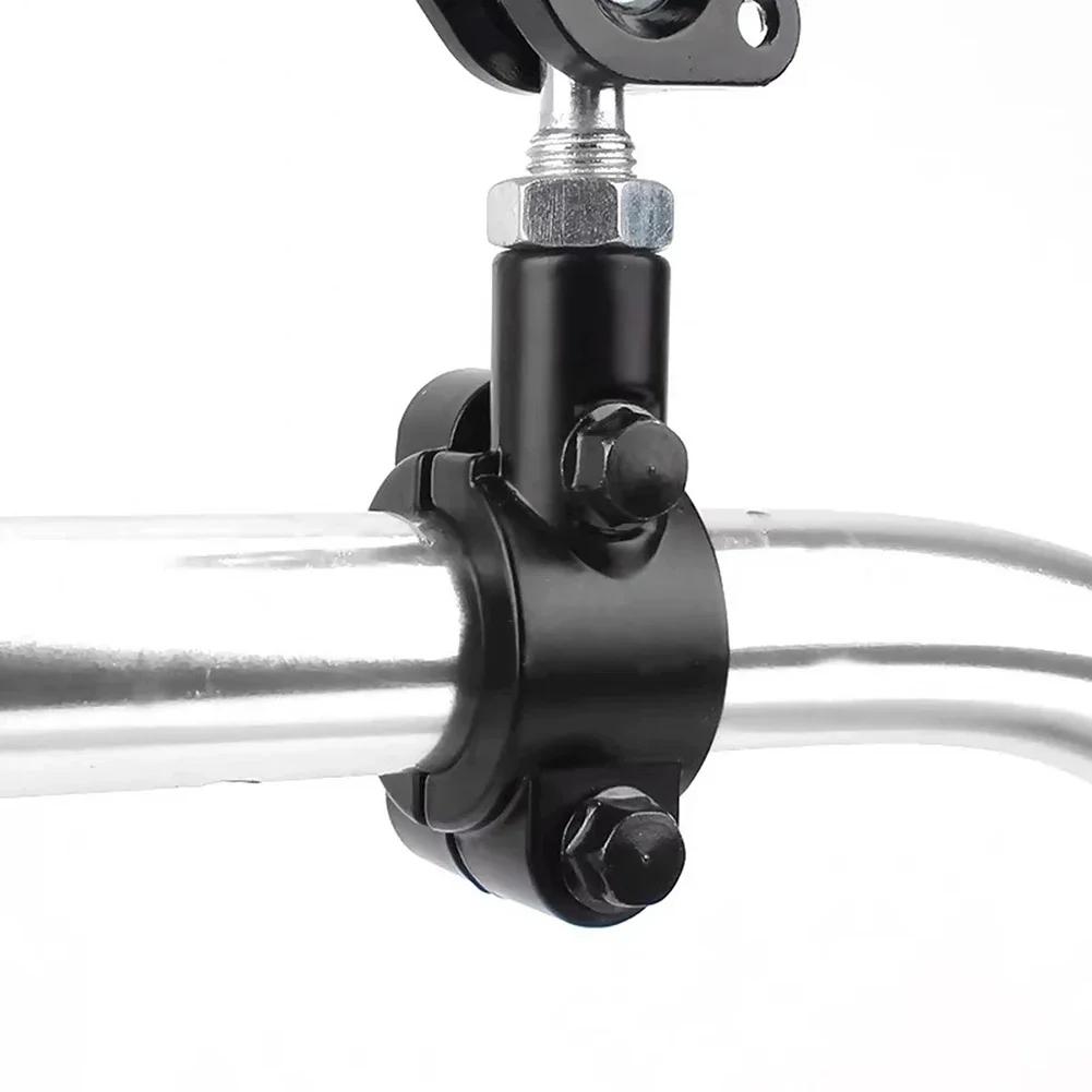 22mm 25mm Lenker 10mm 8mm Gewinde Universal Motorrad Spiegelhalterung Klemme Rückspiegelhalter Adapter Schwarze Klemmenbasis