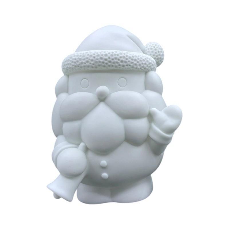 Christmas Theme Unpainted Savings Box Craft For DIY Holiday Decoration PVC Resin Safe for Kids