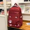 School Bag 2025 New Cute Ins Korean Version Large Capacity Junior High School Student School Bag Versatile Sweet Backpack Lightweight Backpack