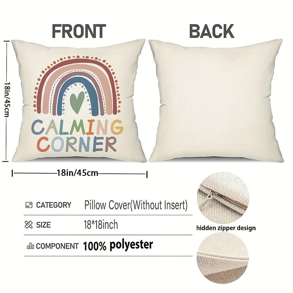 Educational Emotional Psychology Relax Office School Counseling Office Decorative Pillowcases, Without Pillow Inserts