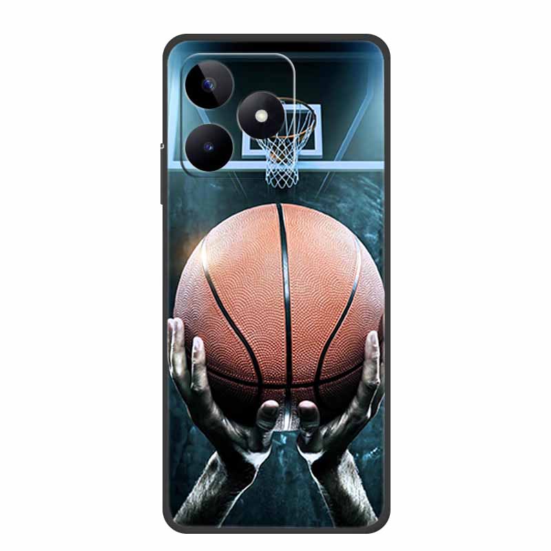 6.74" For Realme Note 50 Case Black Silicone Soft TPU Phone Cases Back Cover For Realme Note 50 Case Note50 Protective Coque Bag