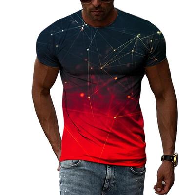 Summer Fashion Abstract Multidimensional Graphic T Shirts For Men Casual 3D Print Harajuku Round Neck Short Sleeve Tops Tees