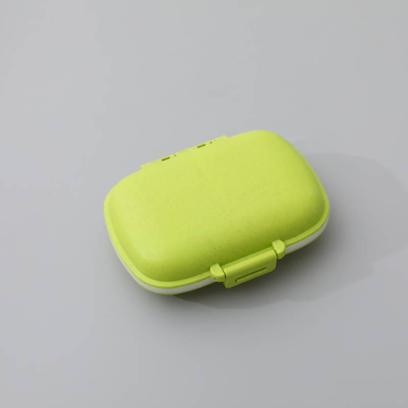Moisture-proof 8-Compartment Pill Box: Portable Weekly Medicine Organizer.