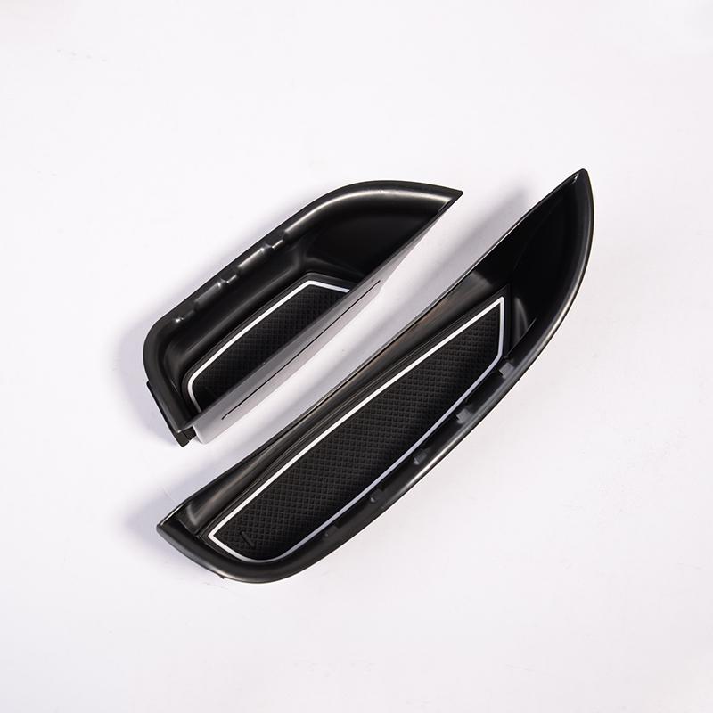 2pcs For Mercedes Benz C-Class W205 GLC Class X253 2015-2018 Car Door Handle Storage Box Tray Accessories For Left Hand Drive