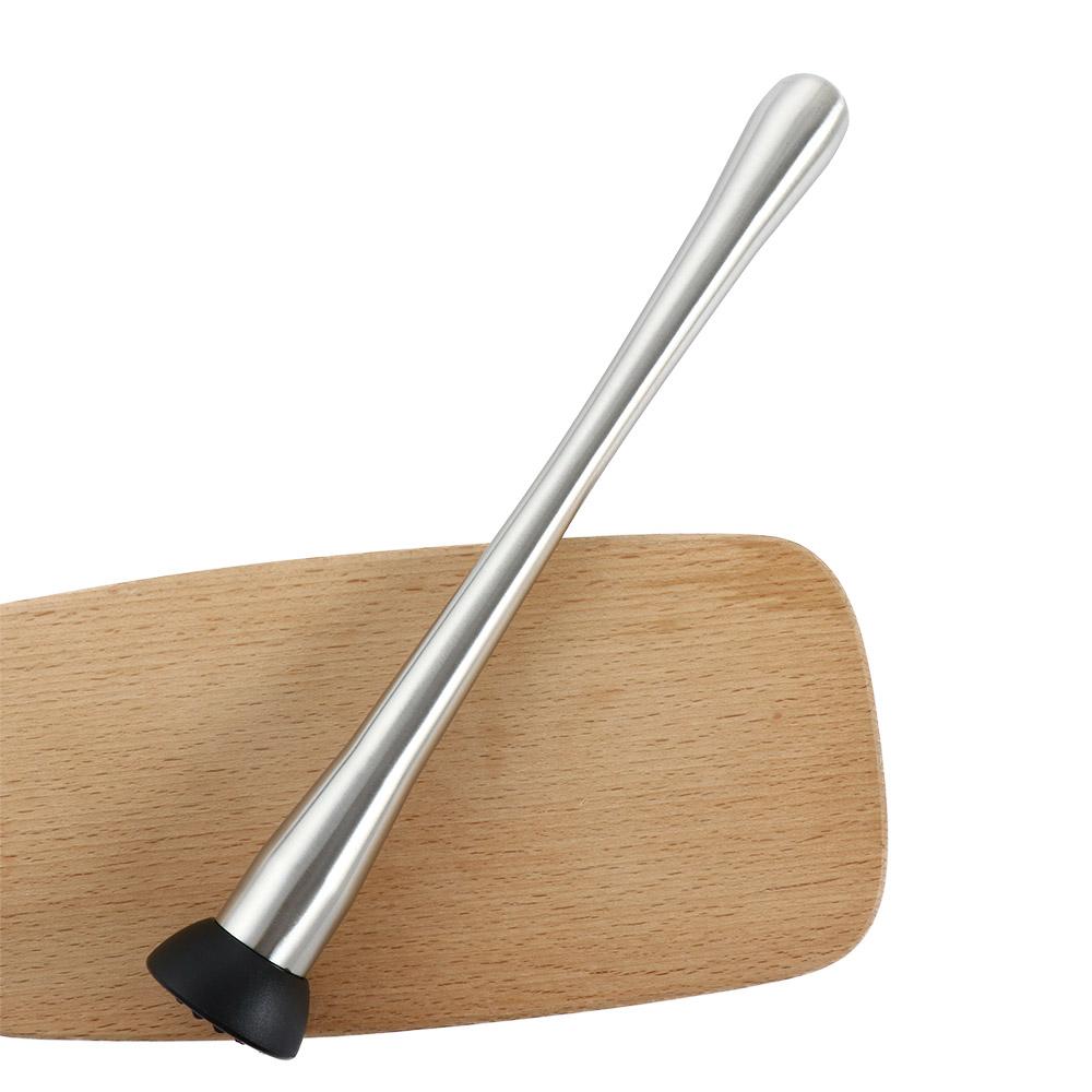 Home Mojito Drink Long DIY Stainless Steel Masher Juice Stirrer Ice Crusher Cocktail Muddler