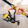 SOUGAYILANG Fishing Rod Reel Combos, Collapsible Telescopic Fishing Pole with 13+1BB Spinning Reel