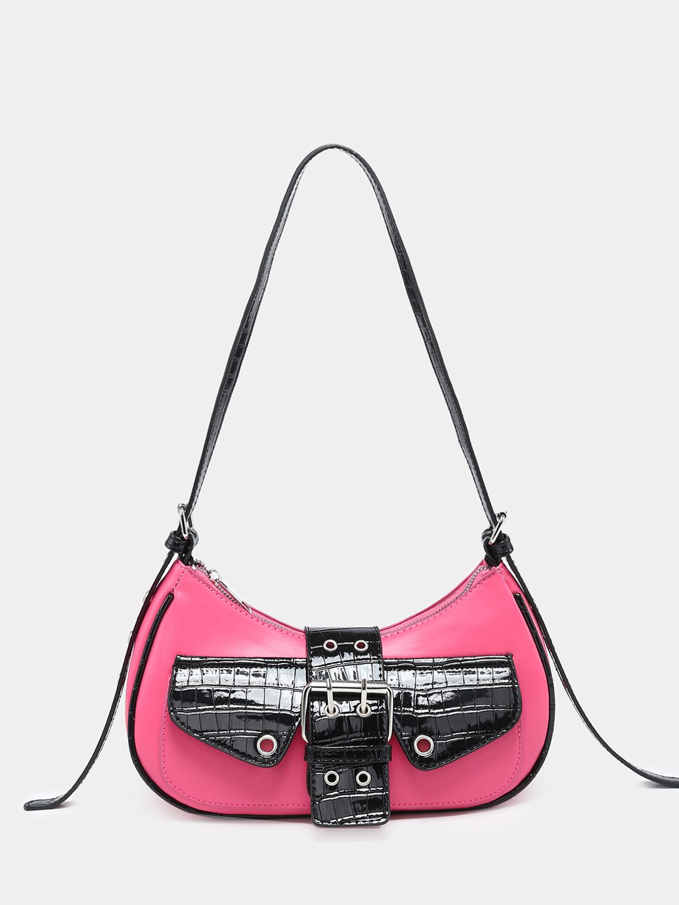 

Женская винтажная куртка Y2K в стиле панк, байкерская, с несколькими карманами, из искусственной кожи розы красного