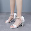Plus Size Shoes for Women 35-42 Summer Fashion Women 7cm High Heel Platform Peep Toe Party Evening Sandals Women Footwear