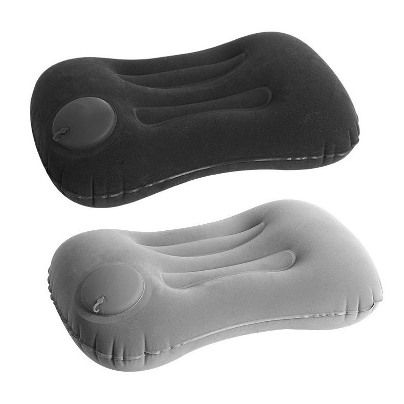 1/2Pcs Inflatable Pillow Car Lumbar Pillow Suitable For Neck Waist Support Camping Home Office Supplies Press Type Bed Pillows