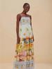2025 European & American Fashion Printed Linen Slip Dress