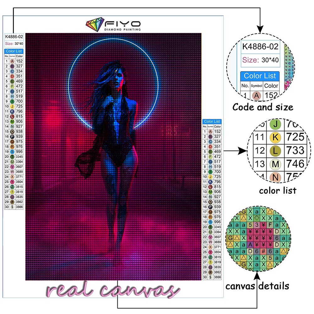 Full 5D Diy Diamond Painting Cyberpunk Sexy Art 5D Diamond Painting