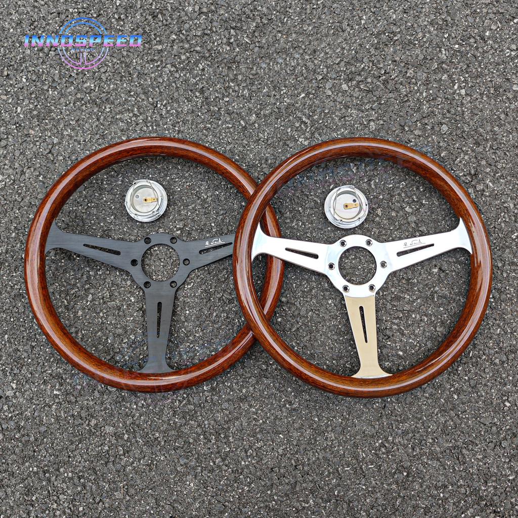 14inch 358mm JDM Classic Wooden Steering Wheel Racing Sport Vintage Wood Steering Wheel Car Accessories