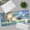 Tappetino Mouse Bordo Bloccato Anime T-Totoros Mouse Pad Accessori Gaming per Laptop Nuovo Gioco per Computer Tastiera Tappetino da Scrivania Mousepad XXL per Regalo