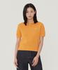 COVERNAT WOMAN Collared Half Knit Orange