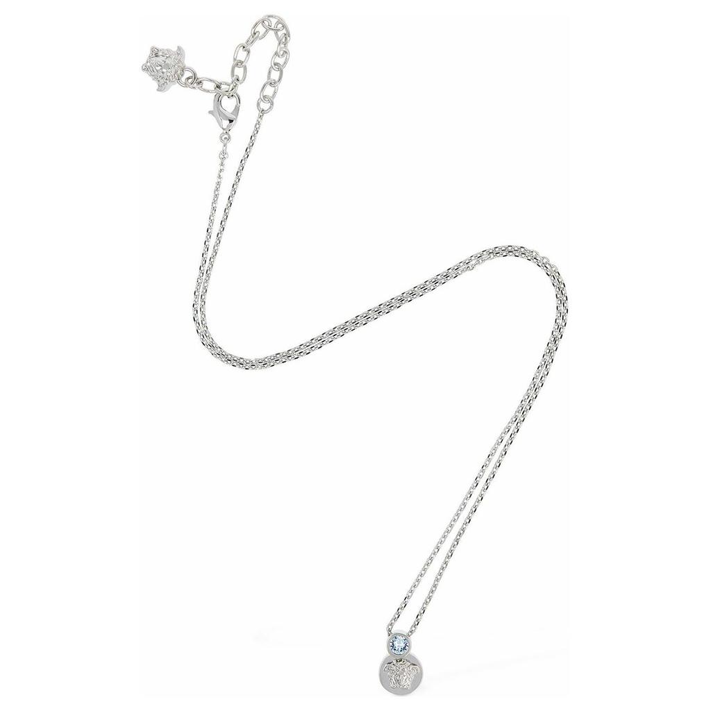 Versace Classic Logo Pendant Metal Necklace Women Necklace Silver 10091481A006214JIR0