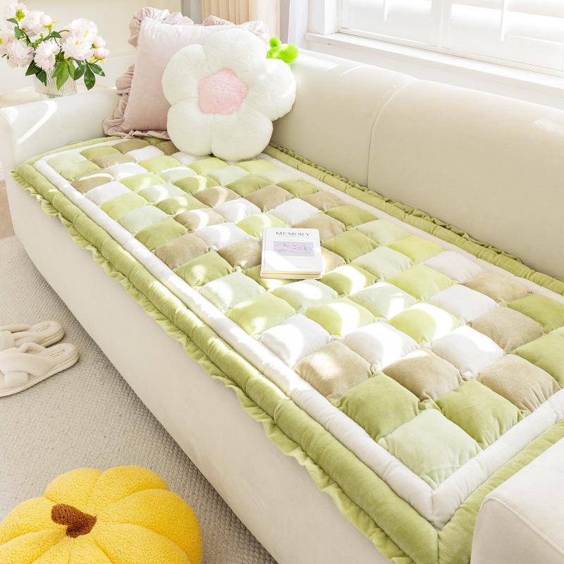 

Кремовый ветер Молоко Бархатная подушка для дивана с паровым хлебом Осень и зима Толстый плюшевый высококачественный чехол для дивана Зимняя подушка. 50*50