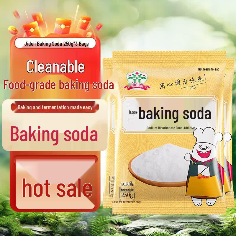 Jideli Edible Baking Soda, 250g x 3 Bags