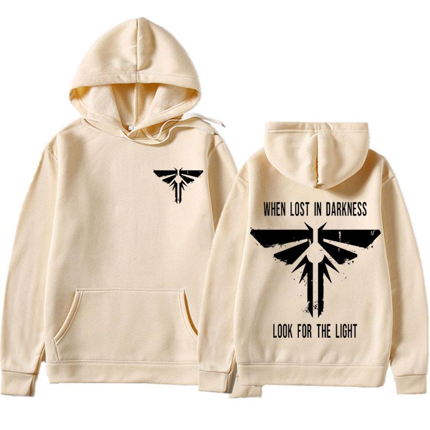 The Last of Us Bluzy Harajuku Hipster Gdy Zgubisz się w Ciemności Szukaj Światła Bluza z Piorunem Męskie Damskie Bluzy
