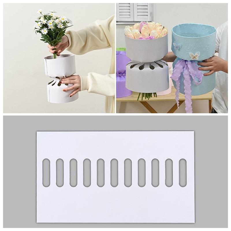 10/20 Stück Rund/Gebogen Bouquet Stereotyp Kraftpapier Blumen Rosen Verpackung Auskleidung Geschenkpapier Blumenladen Materialien Werkzeug