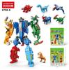 Transformační Robot Dinosaura Stavebnice Sestavit Deformace Dino Svět Stavebnice Figurky Kostky Vzdělávací Hračky
