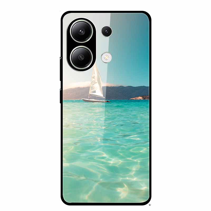 For Xiaomi Redmi Note 13 Pro 4G 6.67"Tempered Glass Cases Silicone Bumper Hard Back Covers for Redmi Note13 4G 6.67" Phone Cases