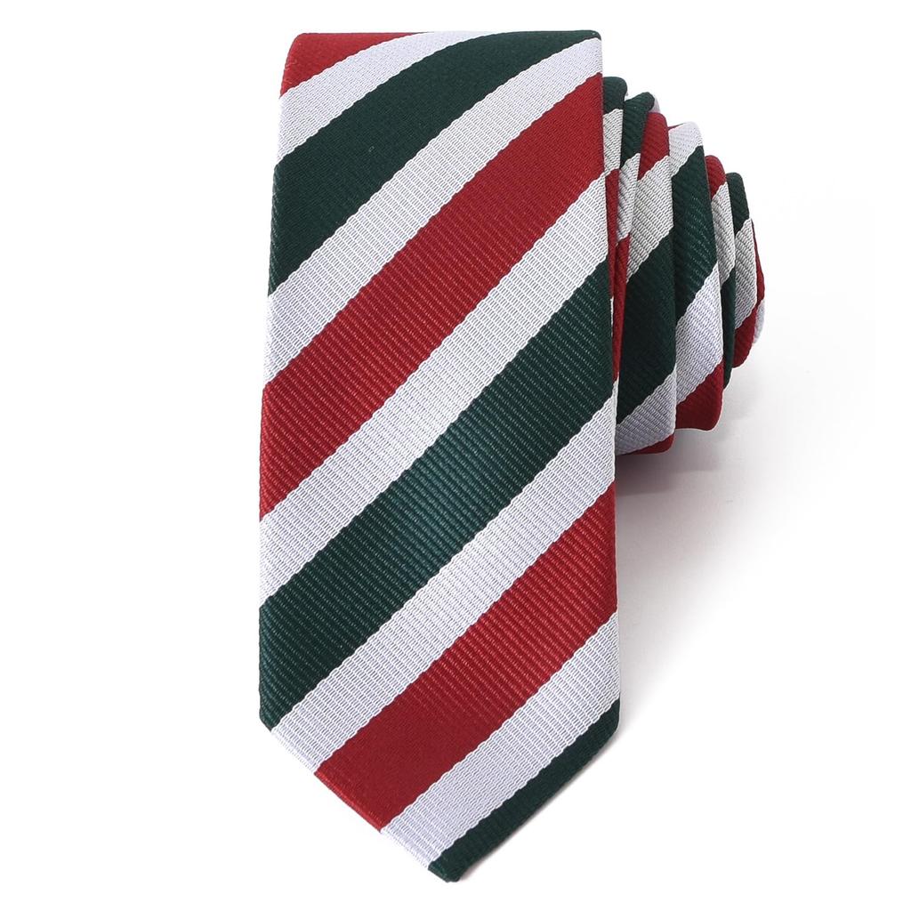 Rachel Narrow Tie, Slim Fit, Made in Japan, Washable, Slim, Glossy, Striped (J Pattern)