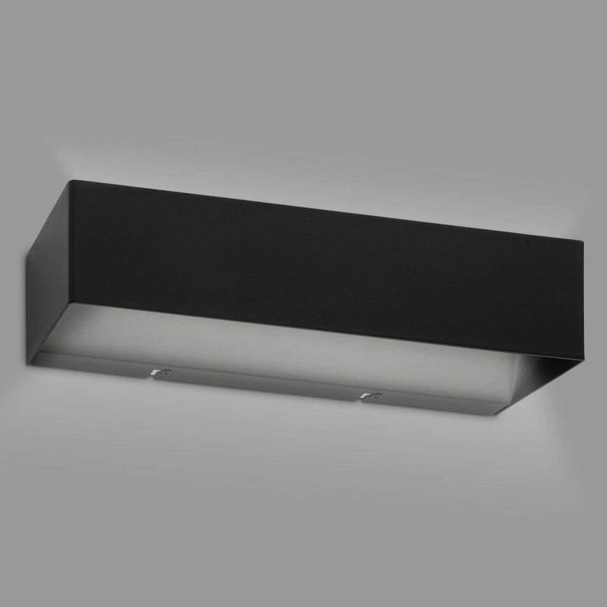 Kinkiet led ip44 czarny 36 cm 8w lustro łazienka korytarz barwa neutralna
