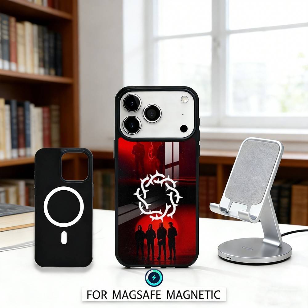 B-Bad O-Omens Band Phone Case For iPhone 17,16,15,14,13,12,Pro,Max For Magsafe Magnetic Wireless Charging