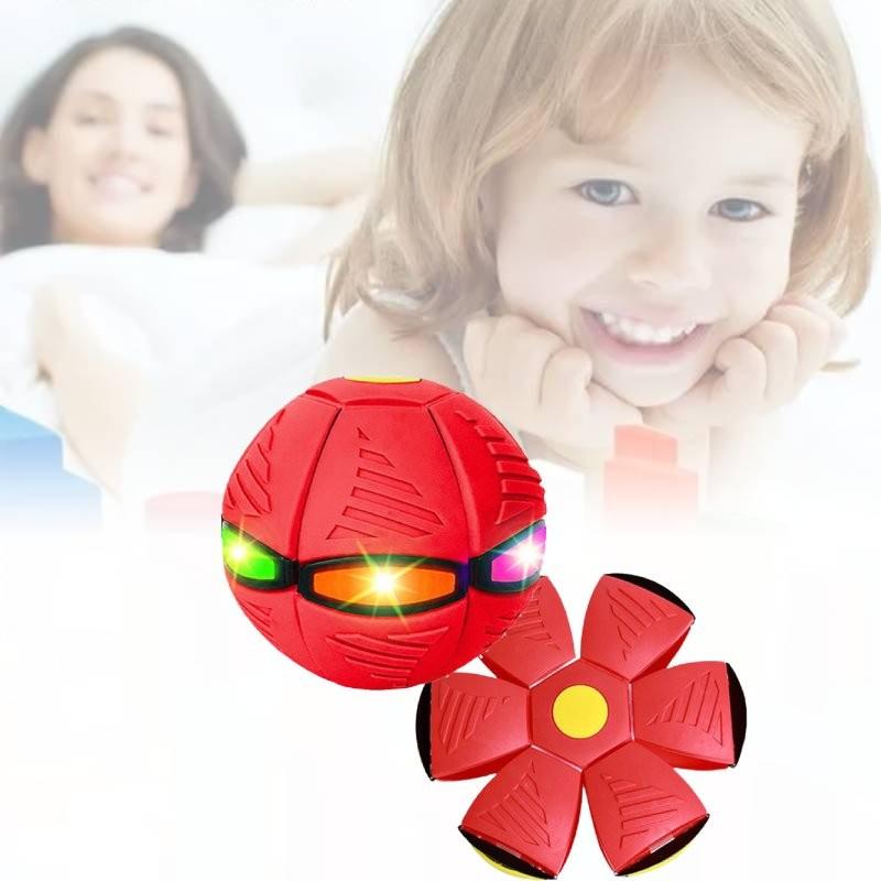 Colorful Glow In The Dark Flying Saucer Bouncy Ball For Indoor Outdoor Fun Toys