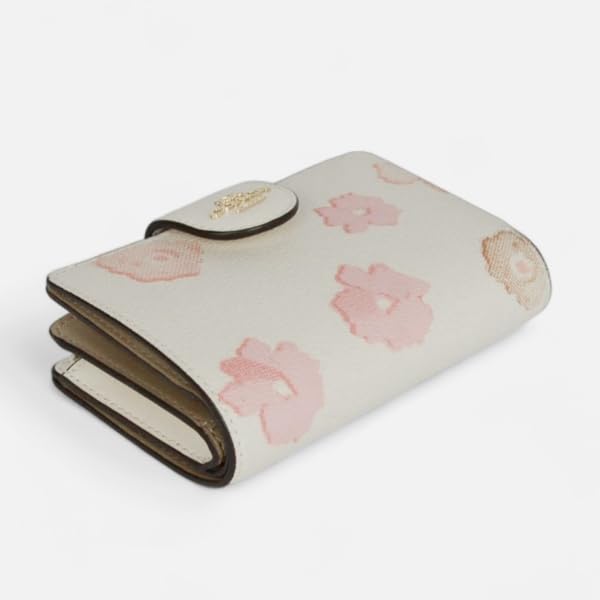 Gift Set Wallet Bifold Wallet CR792 IMCAH Floral Pattern [Coach] Drawstring/wrapped Women's (Chalk Multi) [Outlet]
