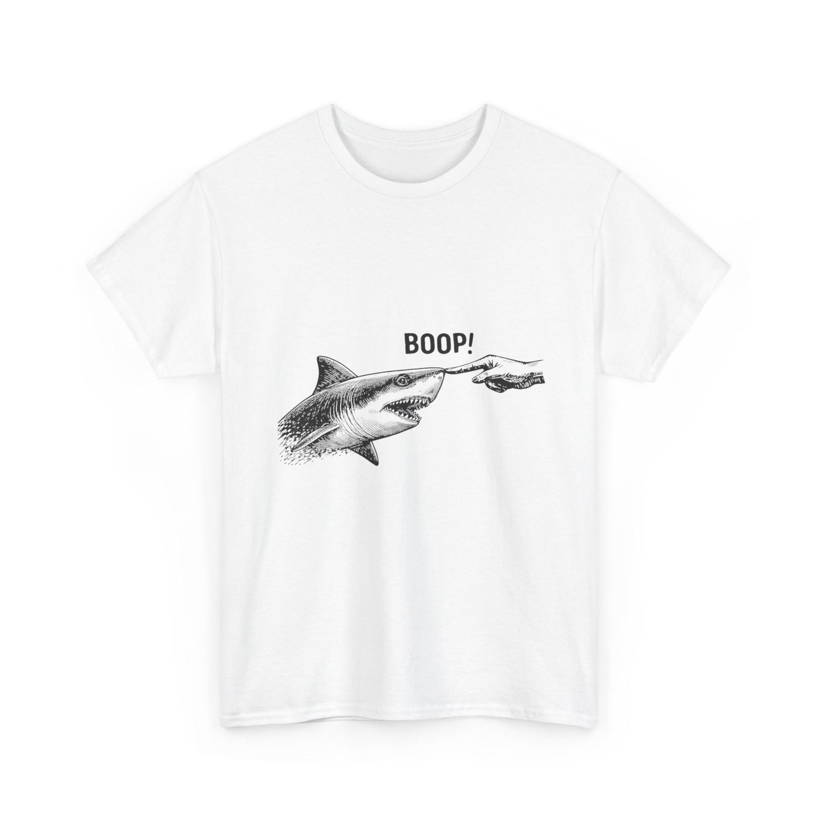 Футболка с мемом  Boop Shark , Забавная футболка с акулой, делающей  буп  носом, Женская мужская футболка S разноцветный