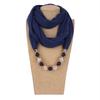 Vintage Style Women's Scarf Necklace Breathable Ethnic Necklace Scarf Beaded Pendant Scarf  Dancers
