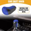 Partuto Gear Shift Knob Car Inner Gear Shift Knob Compatible with Toyota Tacoma Four Leather Plastic Blue 1 Piece - - 2016-2022 -