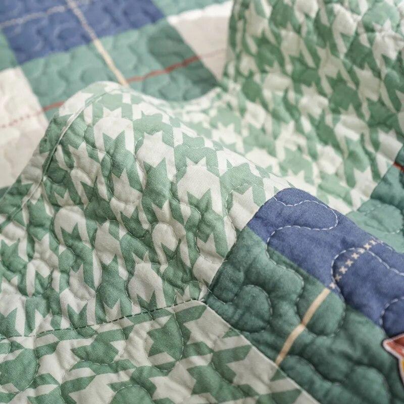 Twill Wash Cotton Sofa Cover Resistant Slipcover Waves Edge Printing Seat Sofa Towel Dust Cover Towel Couches for Living Room