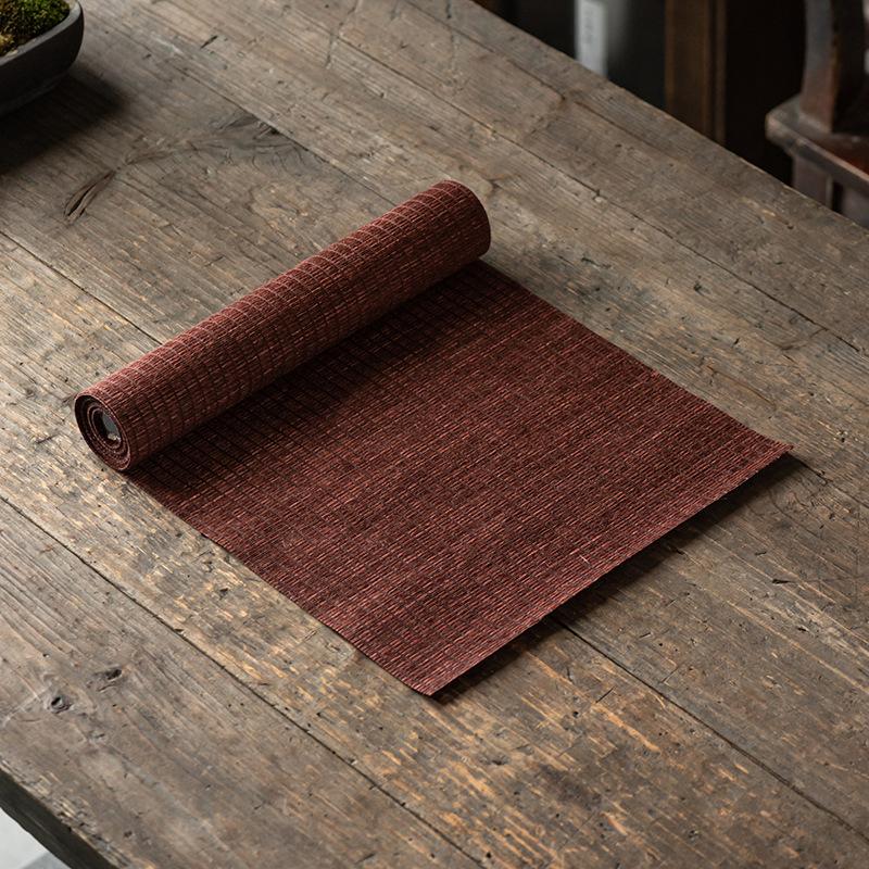 Teaware Accessories Waterproof Linen Tea Mat Vintage Heat Insulation Tea Flag Tea Ceremony Chinese Style Tea Cloth Home Decor