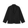 Blue Fashion Classic Simple Casual Business Style Versatile Comfortable Woven Loose Blazer Men Blazers F11M612715FBK