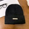 Knitted Hat for Women In Autumn and Winter High End Fashion Wool Hat Big Head Circumference Showing Face Small Warm Piles of Hat Cold Hat