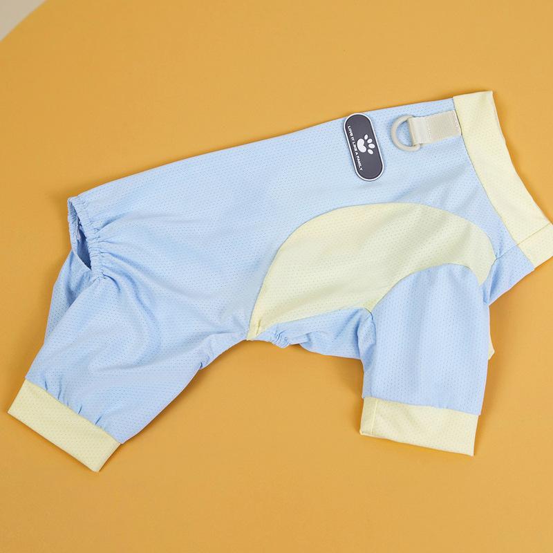 Haustier-Sonnenschutzkleidung, kleine Hundekleidung, dünne vierbeinige Staubhose für Frühling und Sommer