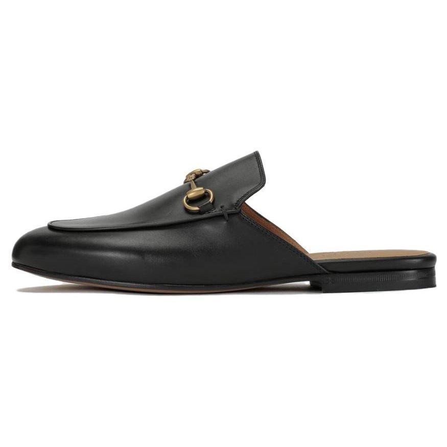 Gucci Princetown Slipper Black Leather Women's 423513 BLM00 1000