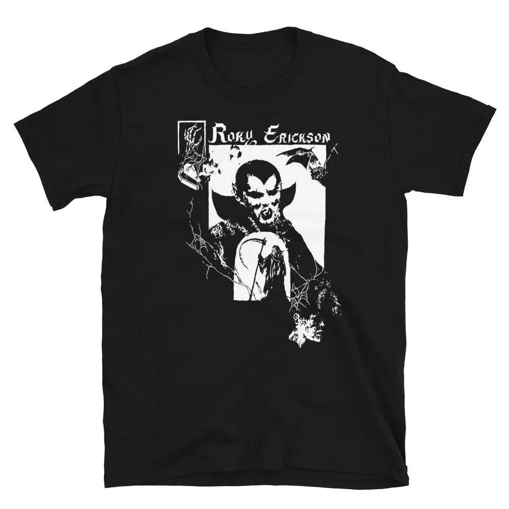 Unisex Short Sleeve Crew Neck Cotton T Shirt Roky Erickson XXL