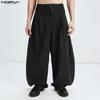 INCERUN Summer Men Zipper Waist Casual Striped Long Pants Trousers