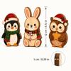 3/4pcs Rustic Farmhouse Style Christmas Snowman Decorations Vintage Holiday Tabletop Decor  Gift