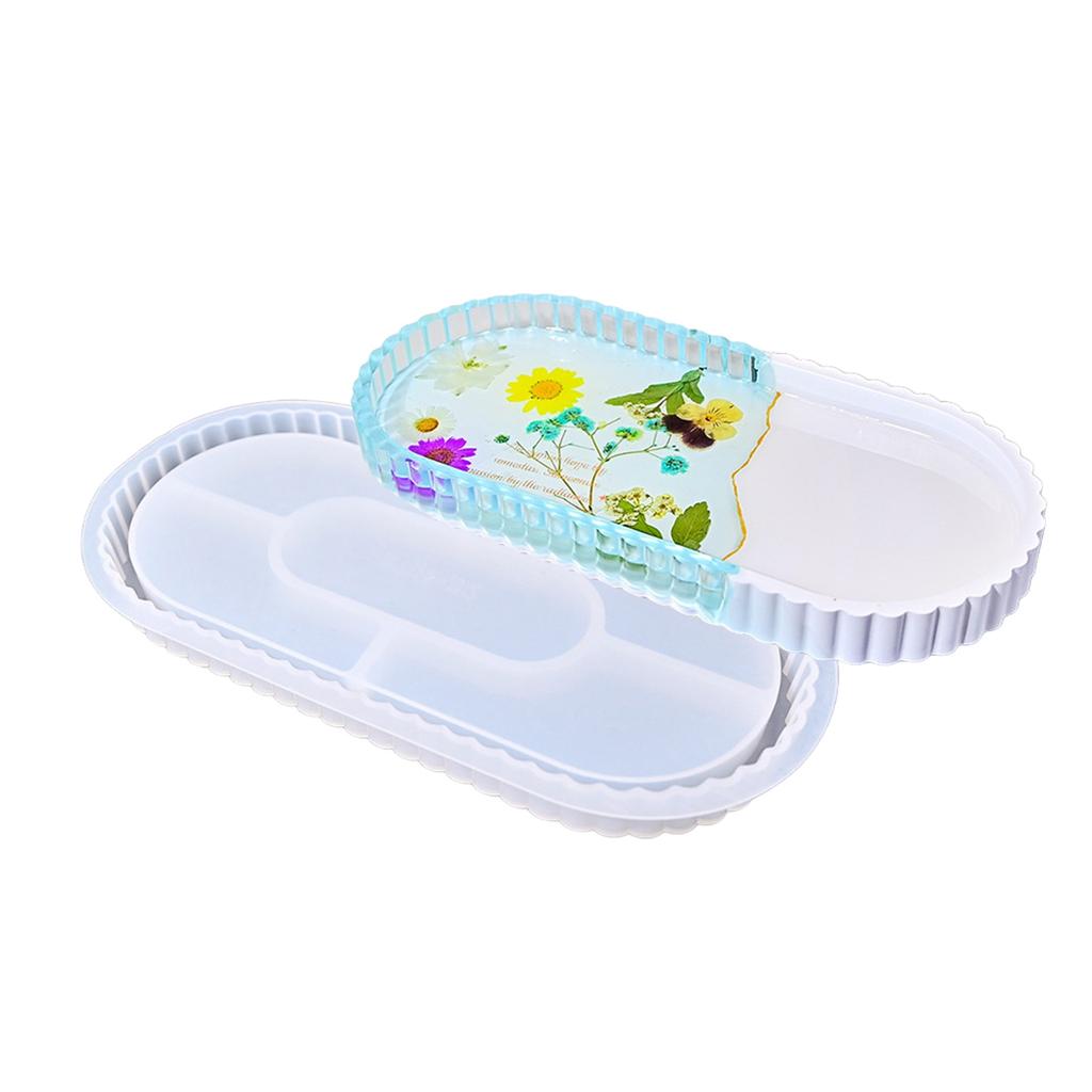 Large Flower Sturdy Silicone Resin Mould for Epoxy Castes Jewelry Dishes Tray Making Creative Craft Supplies Projects