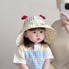 Baby Summer Breathable Cotton Sun Hat With Wide Brim For Outdoor Sun Protection