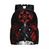Custom 3D Uchiha Sasuke Backpack for Boys Girls N-Narutoes College School Travel Bags Men Women Bookbag Fits 15 Inch Laptop
