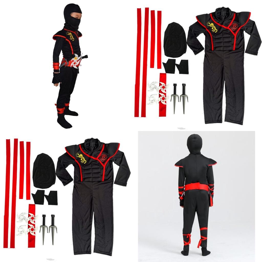 Nový Halloweenský Cosplay Anime Kostým Pro Děti Samurajský Kostým Ninja Oblečení Od Yixi Apparel Vhodný Pro Divadelní Představení