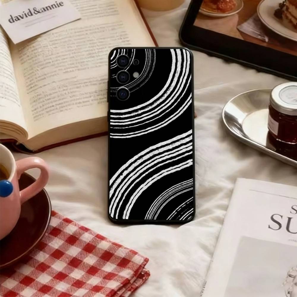 Fingerprint pattern Phone Case Soft black For Samsung S25,S24,S21,S22,S23,S30,Ultra,S20,Plus,Fe,Lite