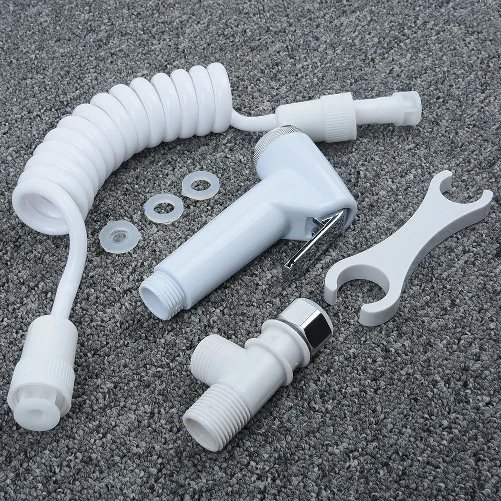 Shower Head Wall Hose Bathroom Plastic Toilet Shattaf Adapter Bidet Bracket Kit Jet Douche Spray Handheld New Home