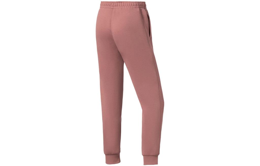 Li Ning Fitness Series Knitted Sweatpants Women's Withered Rose Red AKLS030-4